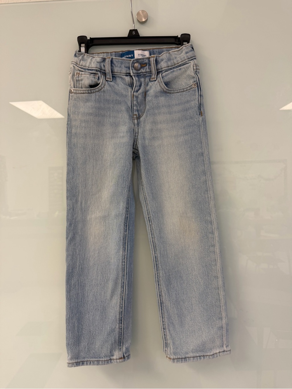 Old Navy Light Blue Denim Straight Jeans with Branded Button